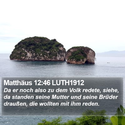 Matthäus 12:46 LUTH1912 Bible Verse Image