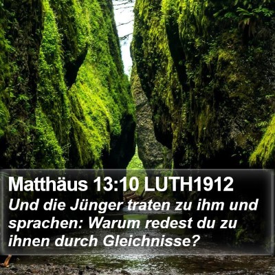 Matthäus 13:10 LUTH1912 Bible Verse Image