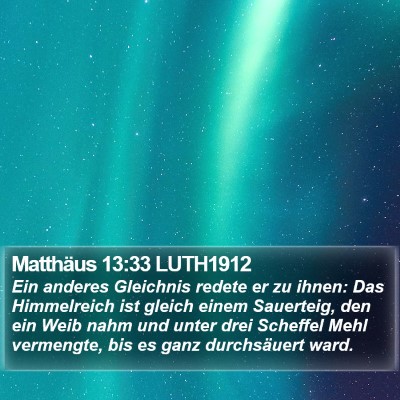 Matthäus 13:33 LUTH1912 Bible Verse Image