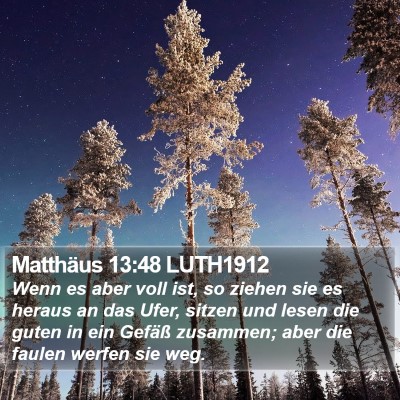 Matthäus 13:48 LUTH1912 Bible Verse Image
