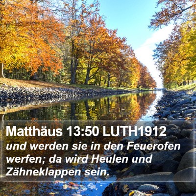 Matthäus 13:50 LUTH1912 Bible Verse Image