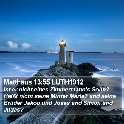 Matthäus 13:55 LUTH1912 Bible Verse Image