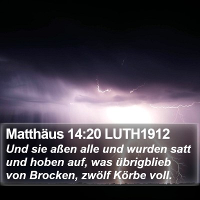 Matthäus 14:20 LUTH1912 Bible Verse Image