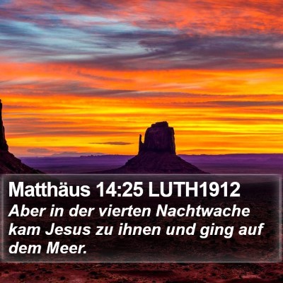 Matthäus 14:25 LUTH1912 Bible Verse Image