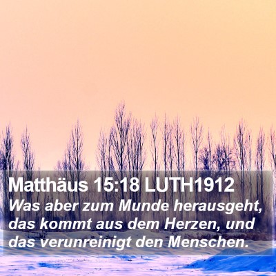 Matthäus 15:18 LUTH1912 Bible Verse Image