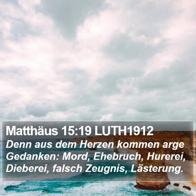Matthäus 15:19 LUTH1912 Bible Verse Image