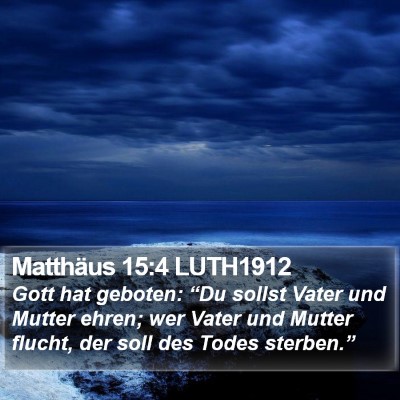 Matthäus 15:4 LUTH1912 Bible Verse Image