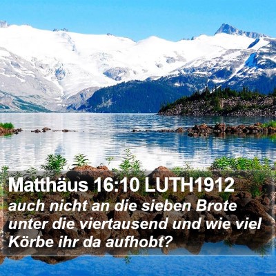 Matthäus 16:10 LUTH1912 Bible Verse Image