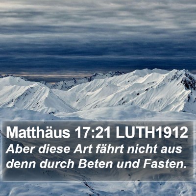 Matthäus 17:21 LUTH1912 Bible Verse Image