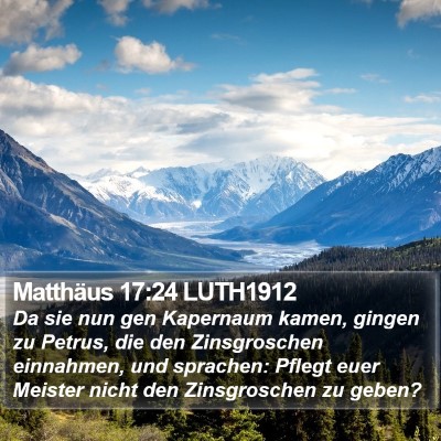 Matthäus 17:24 LUTH1912 Bible Verse Image