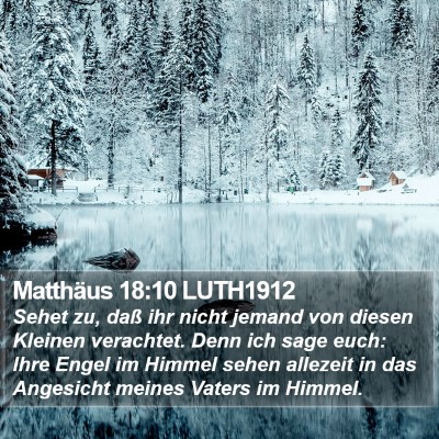 Matthäus 18:10 LUTH1912 Bible Verse Image