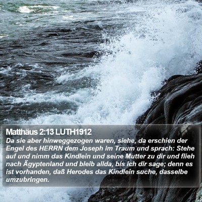 Matthäus 2:13 LUTH1912 Bible Verse Image
