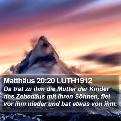 Matthäus 20:20 LUTH1912 Bible Verse Image