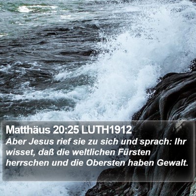 Matthäus 20:25 LUTH1912 Bible Verse Image