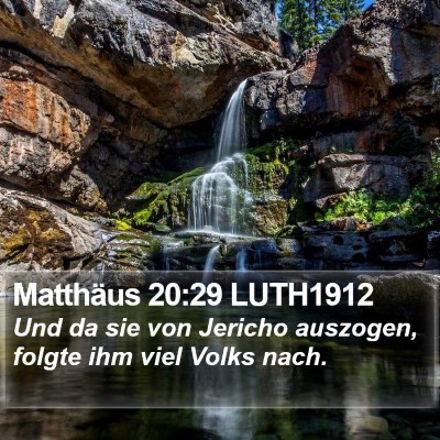 Matthäus 20:29 LUTH1912 Bible Verse Image