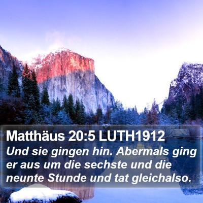 Matthäus 20:5 LUTH1912 Bible Verse Image