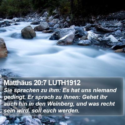 Matthäus 20:7 LUTH1912 Bible Verse Image