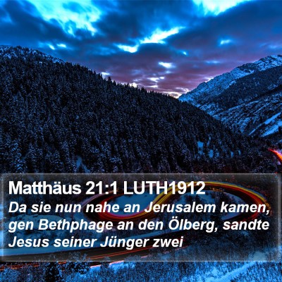 Matthäus 21:1 LUTH1912 Bible Verse Image