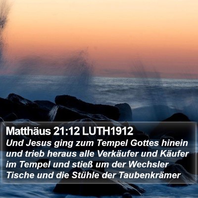Matthäus 21:12 LUTH1912 Bible Verse Image