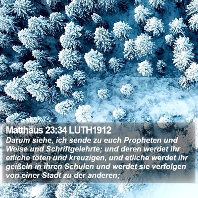 Matthäus 23:34 LUTH1912 Bible Verse Image