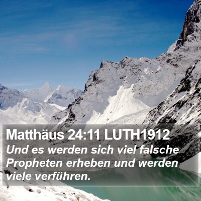 Matthäus 24:11 LUTH1912 Bible Verse Image