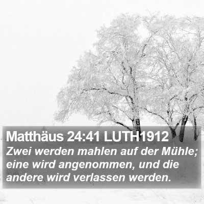 Matthäus 24:41 LUTH1912 Bible Verse Image