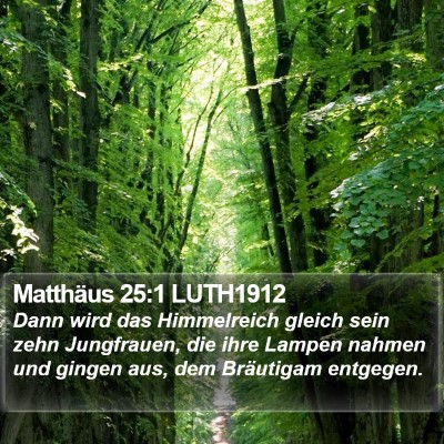 Matthäus 25:1 LUTH1912 Bible Verse Image