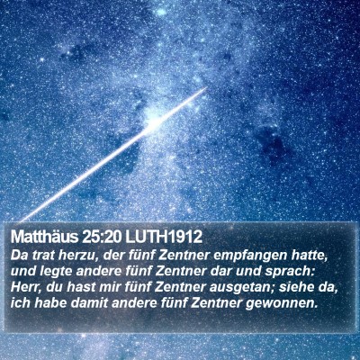 Matthäus 25:20 LUTH1912 Bible Verse Image