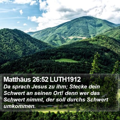 Matthäus 26:52 LUTH1912 Bible Verse Image