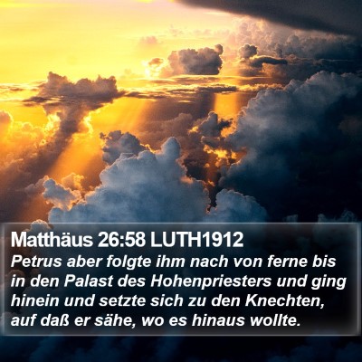 Matthäus 26:58 LUTH1912 Bible Verse Image