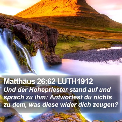 Matthäus 26:62 LUTH1912 Bible Verse Image