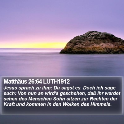 Matthäus 26:64 LUTH1912 Bible Verse Image