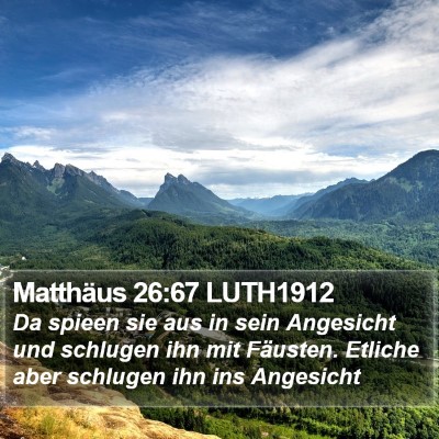 Matthäus 26:67 LUTH1912 Bible Verse Image