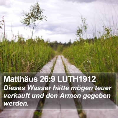 Matthäus 26:9 LUTH1912 Bible Verse Image