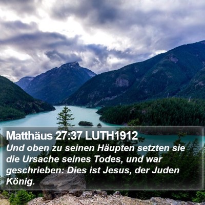 Matthäus 27:37 LUTH1912 Bible Verse Image