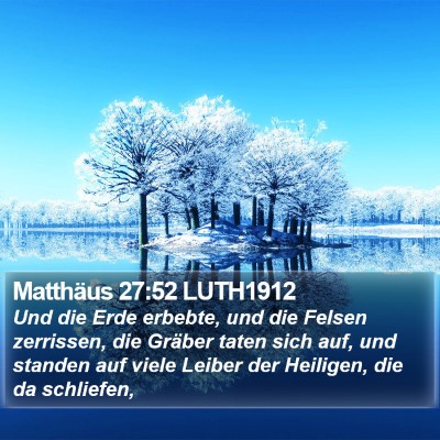 Matthäus 27:52 LUTH1912 Bible Verse Image