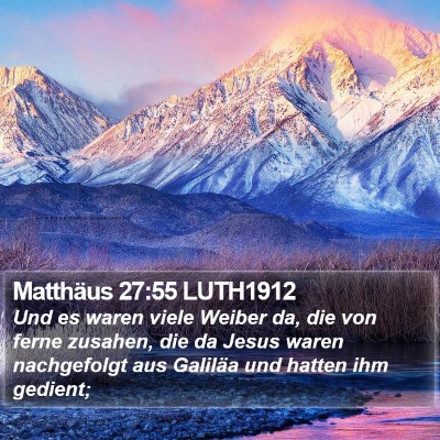 Matthäus 27:55 LUTH1912 Bible Verse Image