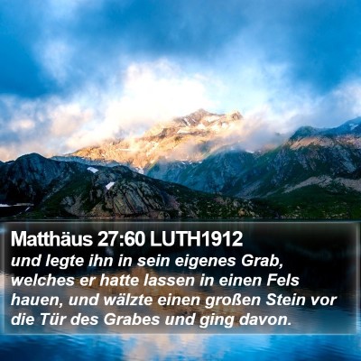 Matthäus 27:60 LUTH1912 Bible Verse Image