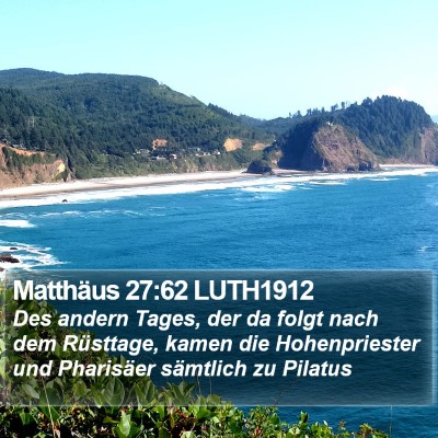 Matthäus 27:62 LUTH1912 Bible Verse Image
