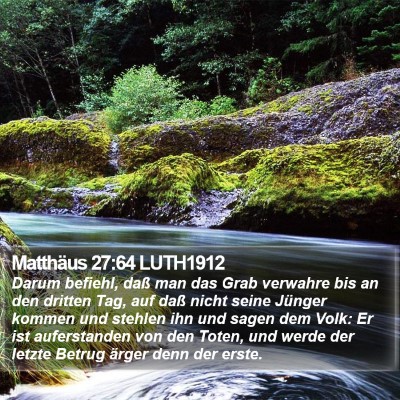 Matthäus 27:64 LUTH1912 Bible Verse Image