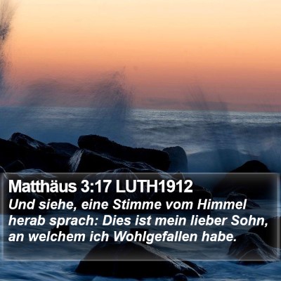 Matthäus 3:17 LUTH1912 Bible Verse Image