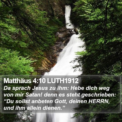 Matthäus 4:10 LUTH1912 Bible Verse Image