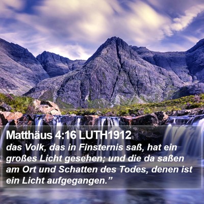 Matthäus 4:16 LUTH1912 Bible Verse Image