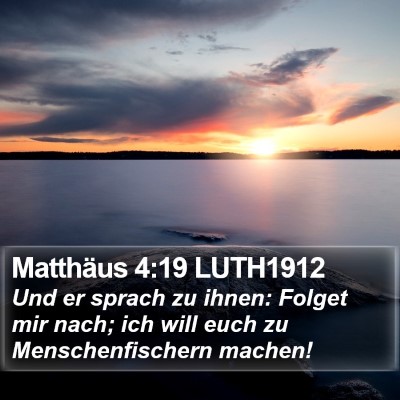 Matthäus 4:19 LUTH1912 Bible Verse Image