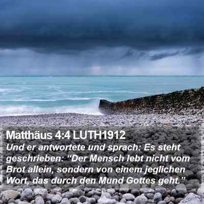 Matthäus 4:4 LUTH1912 Bible Verse Image
