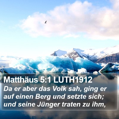 Matthäus 5:1 LUTH1912 Bible Verse Image