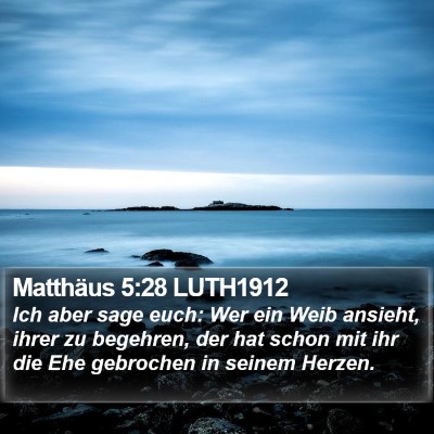 Matthäus 5:28 LUTH1912 Bible Verse Image