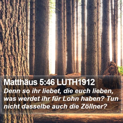 Matthäus 5:46 LUTH1912 Bible Verse Image