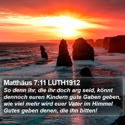 Matthäus 7:11 LUTH1912 Bible Verse Image
