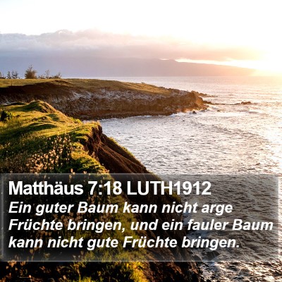 Matthäus 7:18 LUTH1912 Bible Verse Image